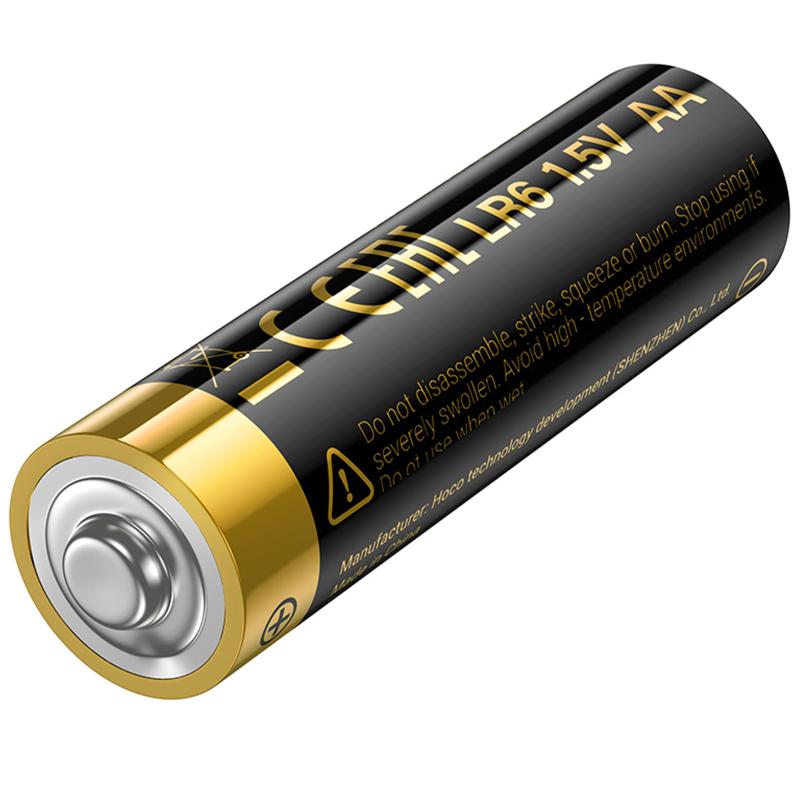 Батарейки Hoco JA1B AA (LR6) Alkaline 4 pcs Black - Зображення 6