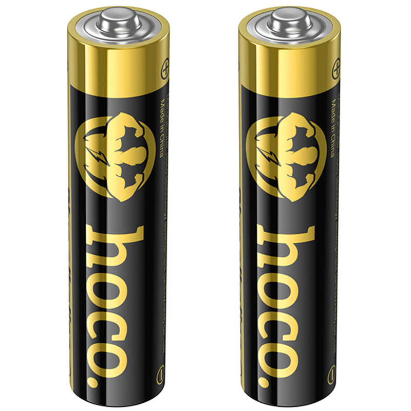 Батарейки Hoco JA2A AAA (LR03) Alkaline 2 pcs Black