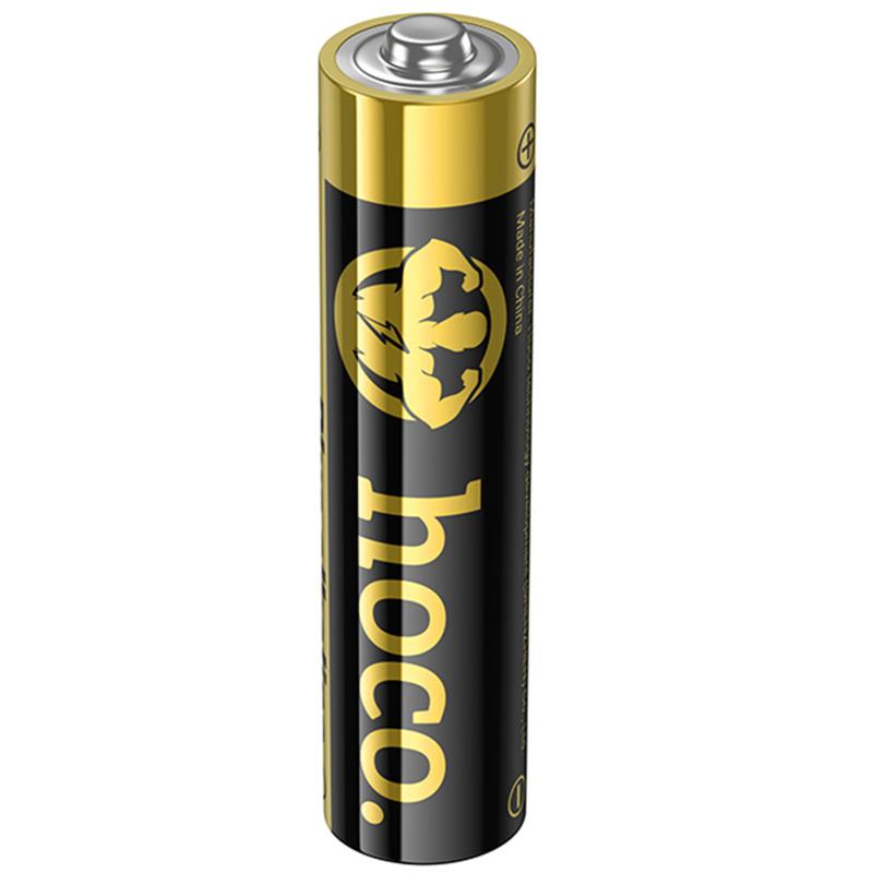 Батарейки Hoco JA2B AAA (LR03) Alkaline 4 pcs Black