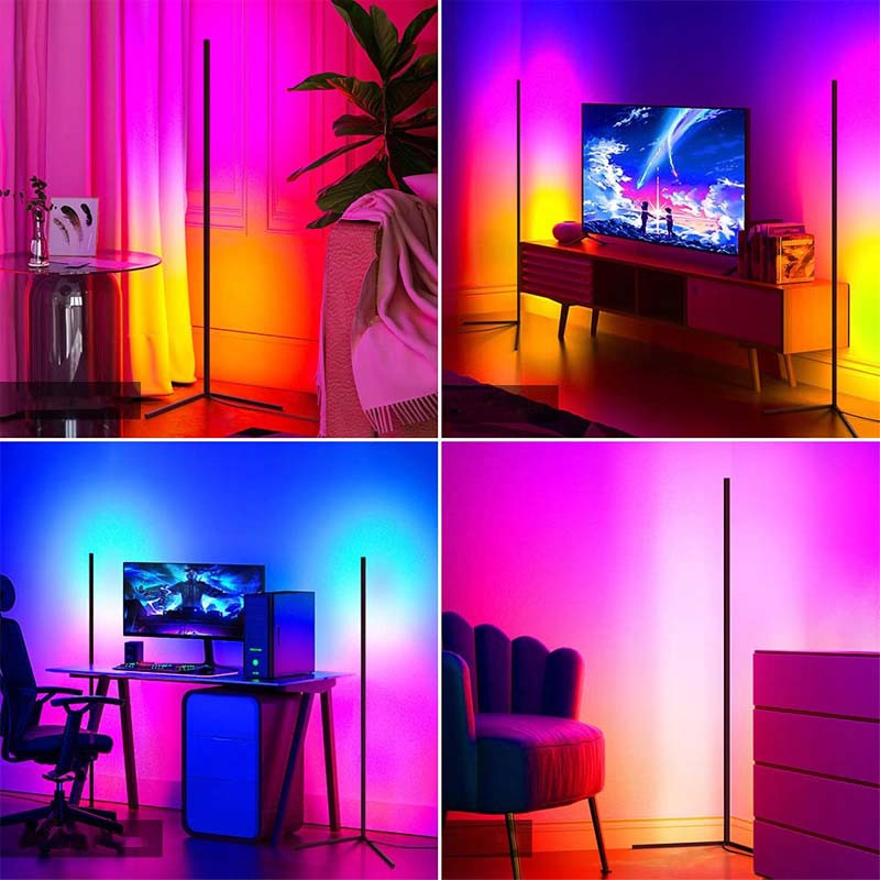 Підлогова кутова LED лампа RGB Magic 1 Bluetooth USB with app Black - Зображення 3