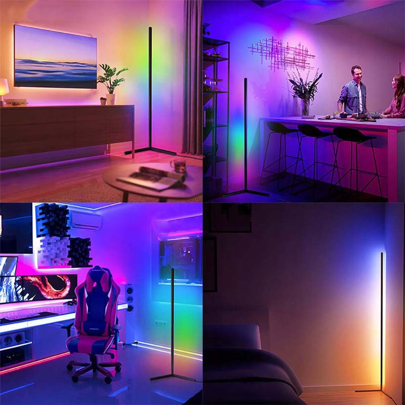 Підлогова кутова LED лампа RGB Magic 1 Bluetooth USB with app Black - Зображення 4