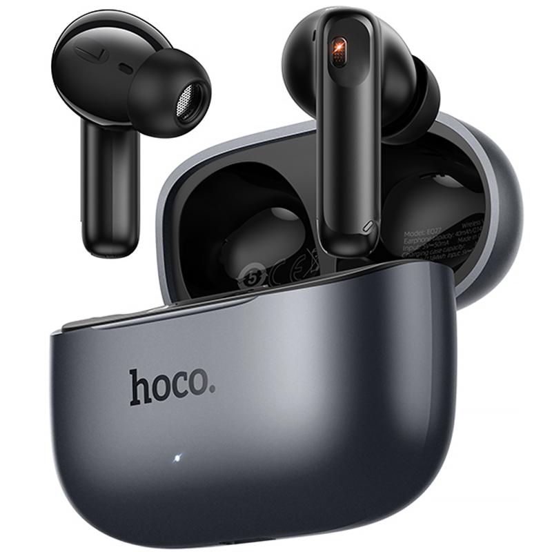 Бездротові TWS навушники Hoco EQ27 Fun ANC+ENC+smart AI translation Metal gray - Зображення 4
