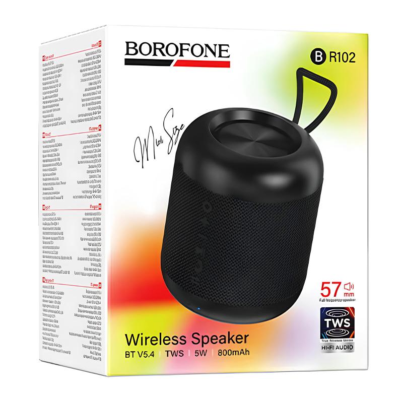 Bluetooth Колонка Borofone BR102 Gratificado 5W Obsidian Black - Зображення 4