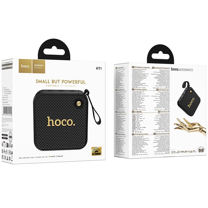 Bluetooth Колонка Hoco HT1 Marquis 8W Black - Зображення 4