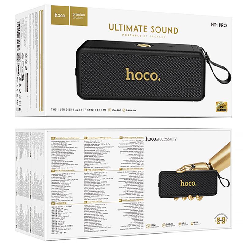 Bluetooth Колонка Hoco HT1 Pro Marquis 16W Black - Зображення 3