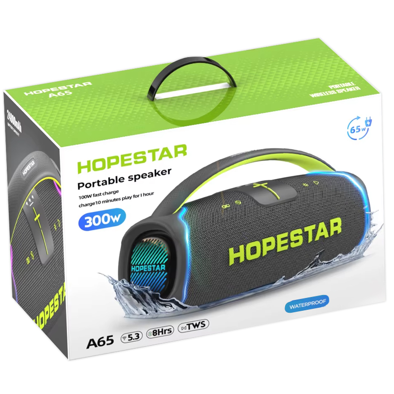 Bluetooth колонка Hopestar A65 300W Black - Зображення 5