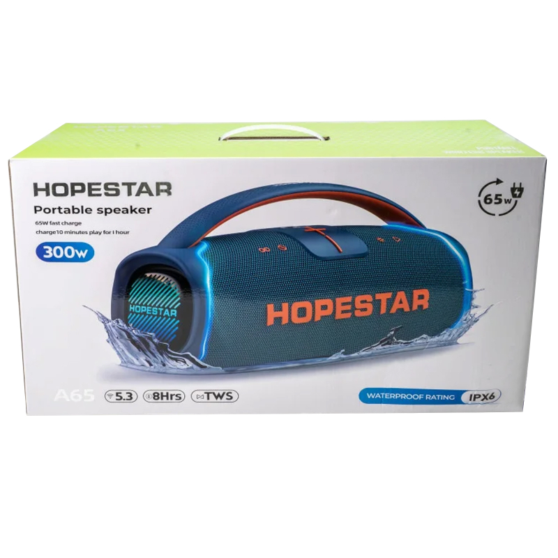 Bluetooth колонка Hopestar A65 300W Blue - Зображення 7