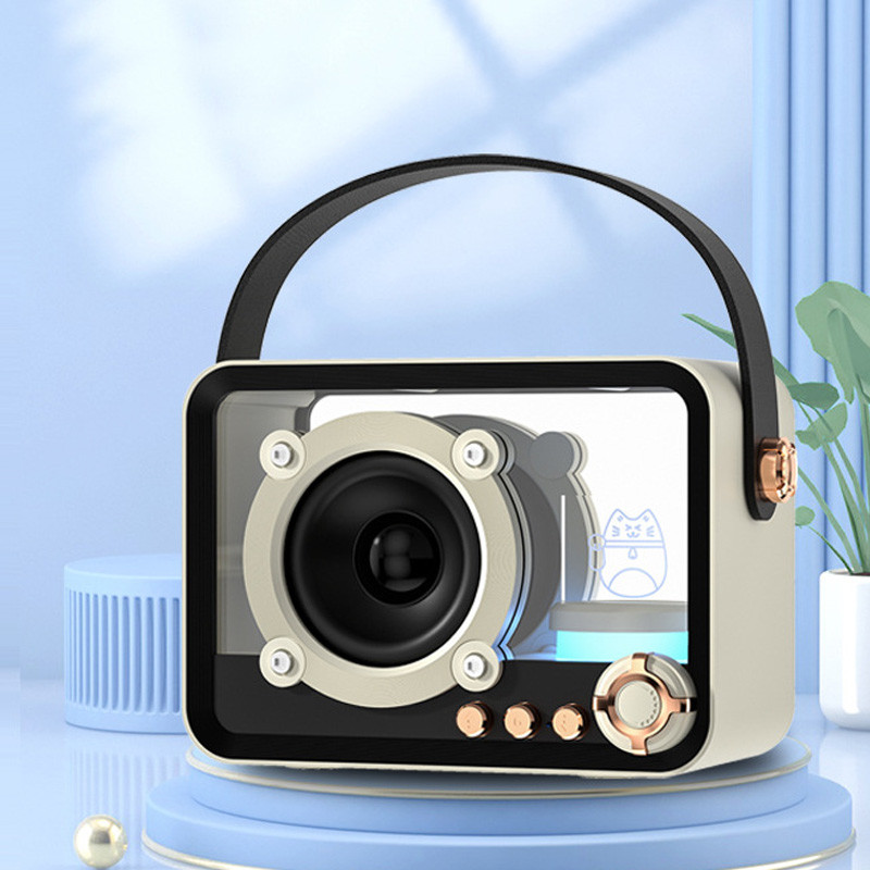 Bluetooth колонка QD05 Retro Style 5W Biege - Зображення 2