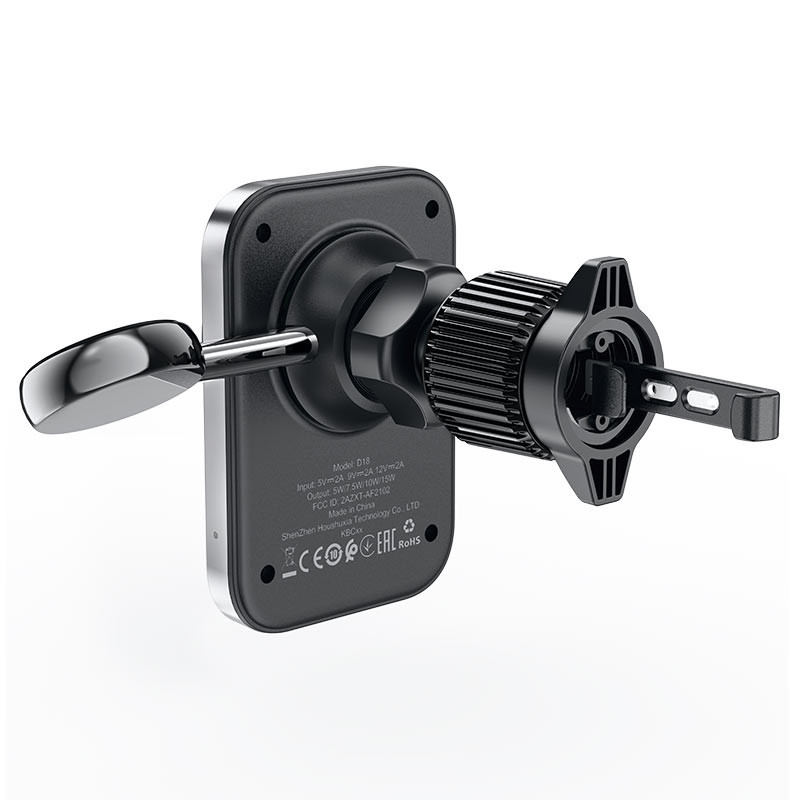 Автотримач з БЗП Acefast D18 2in1 in-car 15W (air outlet) Black - Зображення 2