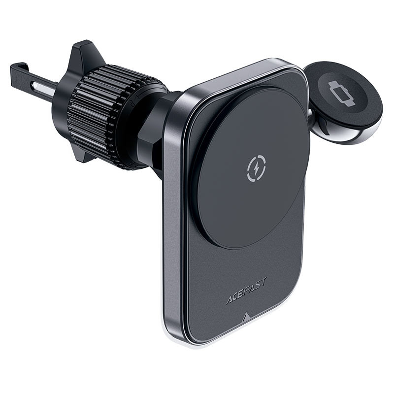 Автотримач з БЗП Acefast D18 2in1 in-car 15W (air outlet) Black - Зображення 3
