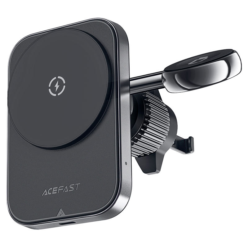 Автотримач з БЗП Acefast D18 2in1 in-car 15W (air outlet) Black - Зображення 7