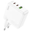 МЗП Hoco C115A Header PD65W+QC3.0 (1USB-A/2C) White