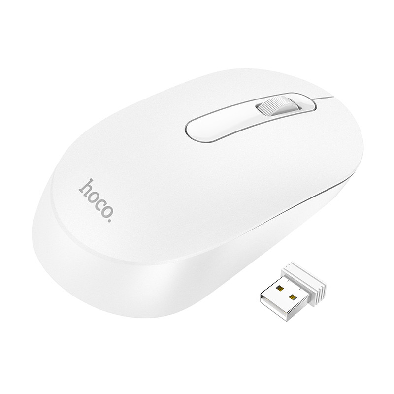 Миша бездротова Hoco GM14 Platinum 2.4G Білий