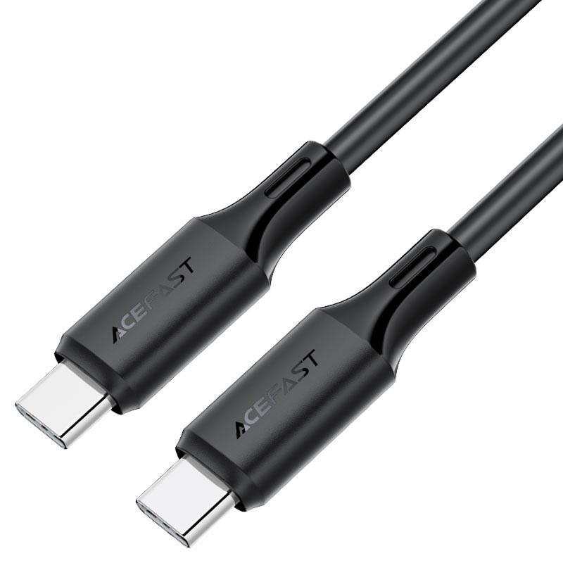 Дата кабель Acefast C17-03 Type-C to Type-C 60W (1.2m) Black - Зображення 3