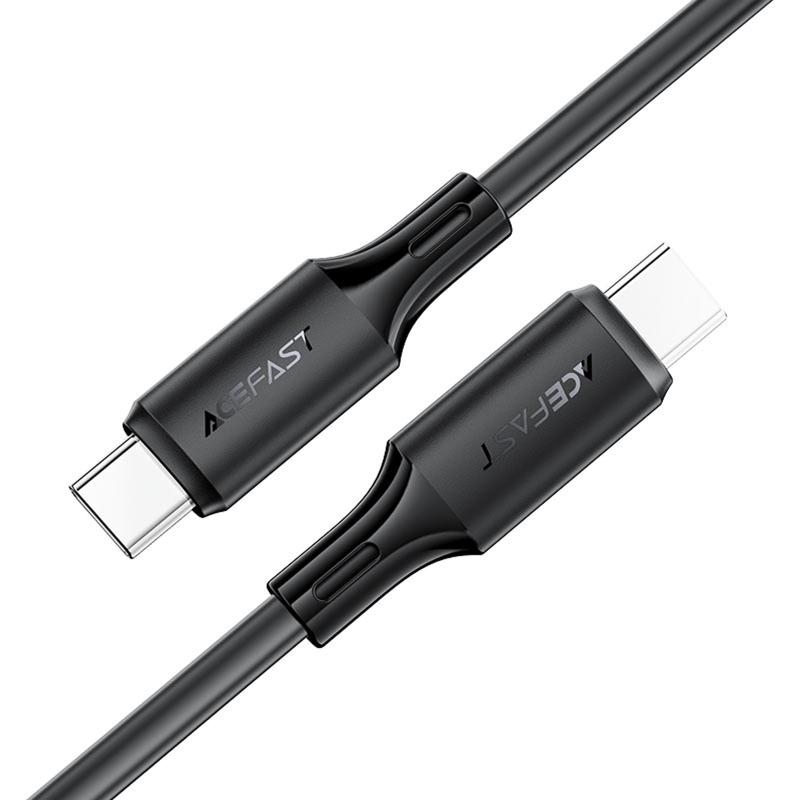 Дата кабель Acefast C17-03 Type-C to Type-C 60W (1.2m) Black - Зображення 4