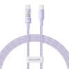 Дата кабель Baseus Gem Fast Charging Type-C to Type-C 100W (1m) (P10373000111) Nebula Purple