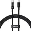 Дата кабель Baseus Gem Fast Charging Type-C to Type-C 100W (2m) (P10373000111-01) Cluster Black