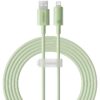Дата кабель Baseus Habitat Series Fast Charging USB to Lightning 2.4A (2m) (P10360200) Natural Green