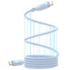 Дата кабель Baseus PicoGo Magnetic Liquid Silicone Type-C to Type-C 240W (1m) (P10376800) Galaxy Blue
