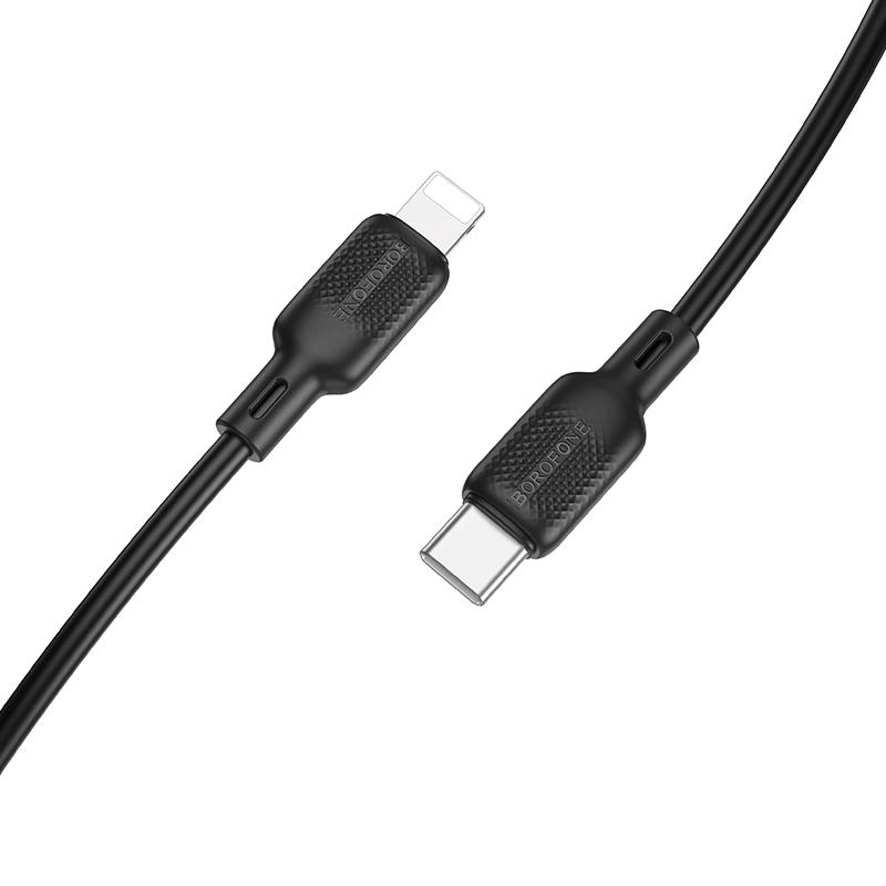 Дата кабель Borofone BX113 Lenny Type-C to Lightning 27W (3m) Black - Зображення 4