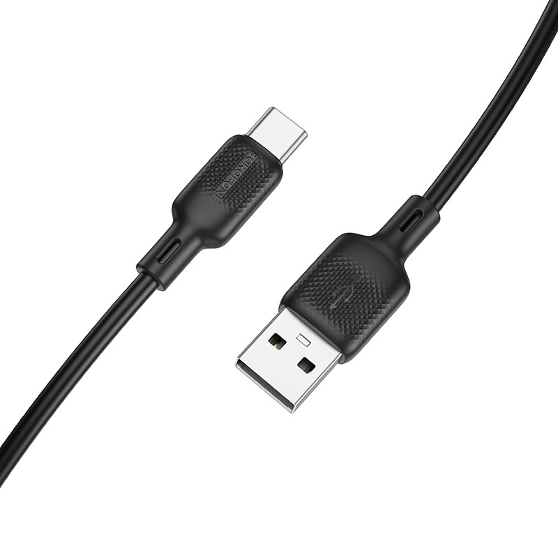 Дата кабель Borofone BX113 Lenny USB to Type-C 3A (2m) Black - Зображення 5
