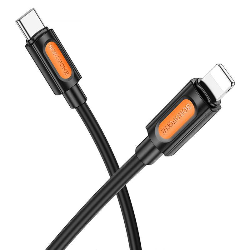 Дата кабель Borofone BX114 Structure Type-C to Lightning 27W (1m) Black - Зображення 2
