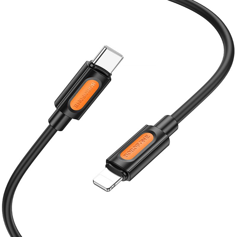 Дата кабель Borofone BX114 Structure Type-C to Lightning 27W (1m) Black - Зображення 4