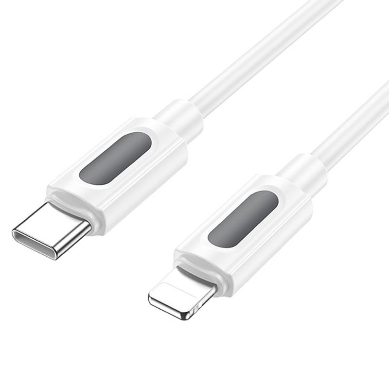 Дата кабель Borofone BX114 Structure Type-C to Lightning 27W (1m) White - Зображення 4