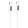 Дата кабель Borofone BX114 Structure Type-C to Type-C 60W (1m) White