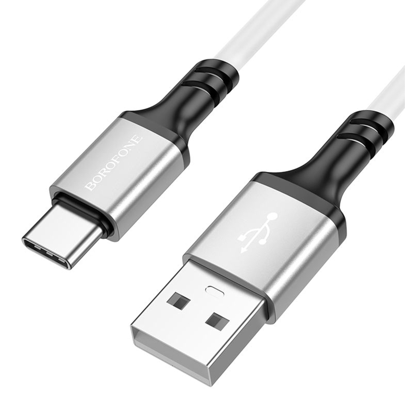 Дата кабель Borofone BX83 Famous USB to Type-C 3A (1m) White - Зображення 2