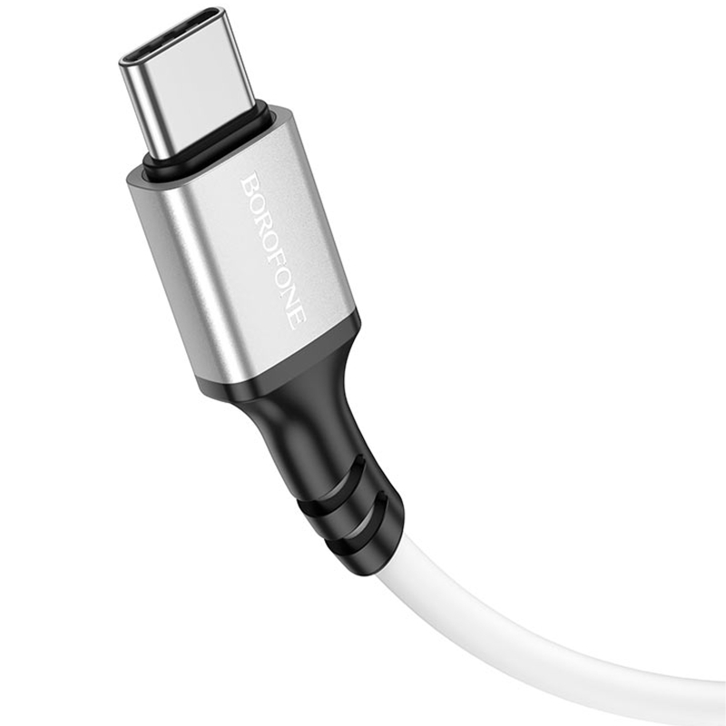 Дата кабель Borofone BX83 Famous USB to Type-C 3A (1m) White - Зображення 3