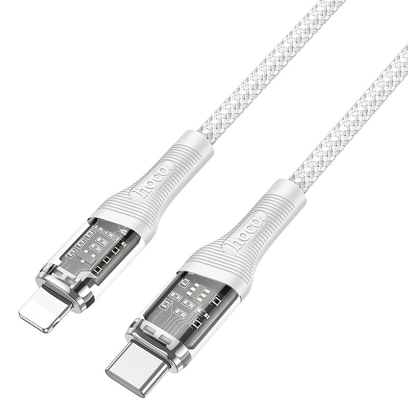 Дата кабель Hoco U111 Discovery Edition Type-C to Lightning 27W (1.2m) Grey - Зображення 4