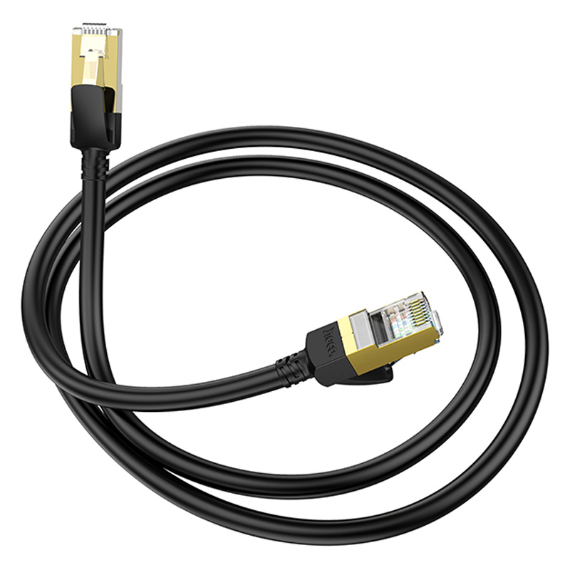 Кабель (патч-корд) Hoco US02 Level pure copper gigabit ethernet (3m) Black - Зображення 5