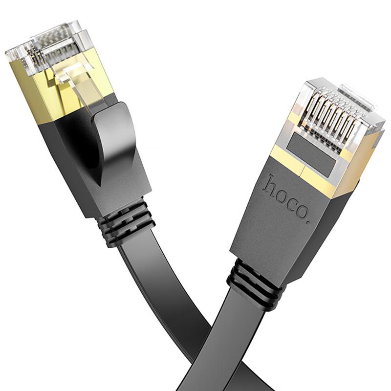 Кабель (патч-корд) Hoco US07 Level Pro copper gigabit ethernet (1m) Black