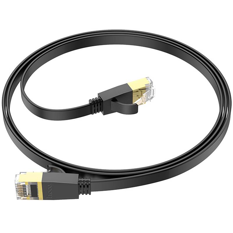 Кабель (патч-корд) Hoco US07 Level Pro copper gigabit ethernet (1m) Black - Зображення 4