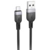 Дата кабель Hoco X109 Energy silicone USB to MicroUSB (3m) Black
