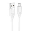 Дата кабель Hoco X122 Benefit USB to MicroUSB 2.4A (1m) White