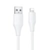 Дата кабель Hoco X124 Bien silicone USB to Lightning 2.4A (1m) White