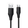 Дата кабель Hoco X124 Bien silicone USB to Type-C 3A (1m) Black