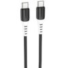 Дата кабель Hoco X82 Silicone Type-C to Type-C 60W (1m) Black