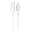 Дата кабель Hoco X85 Strength USB to MicroUSB (1m) White