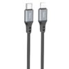 Дата кабель Hoco X86 Spear Type-C to Lightning 20W (1m) Black
