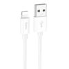 Дата кабель Hoco X87 Magic silicone USB to Lightning (1m) White