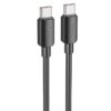 Дата кабель Hoco X96 Hyper Type-C to Type-C 100W (1m) Black
