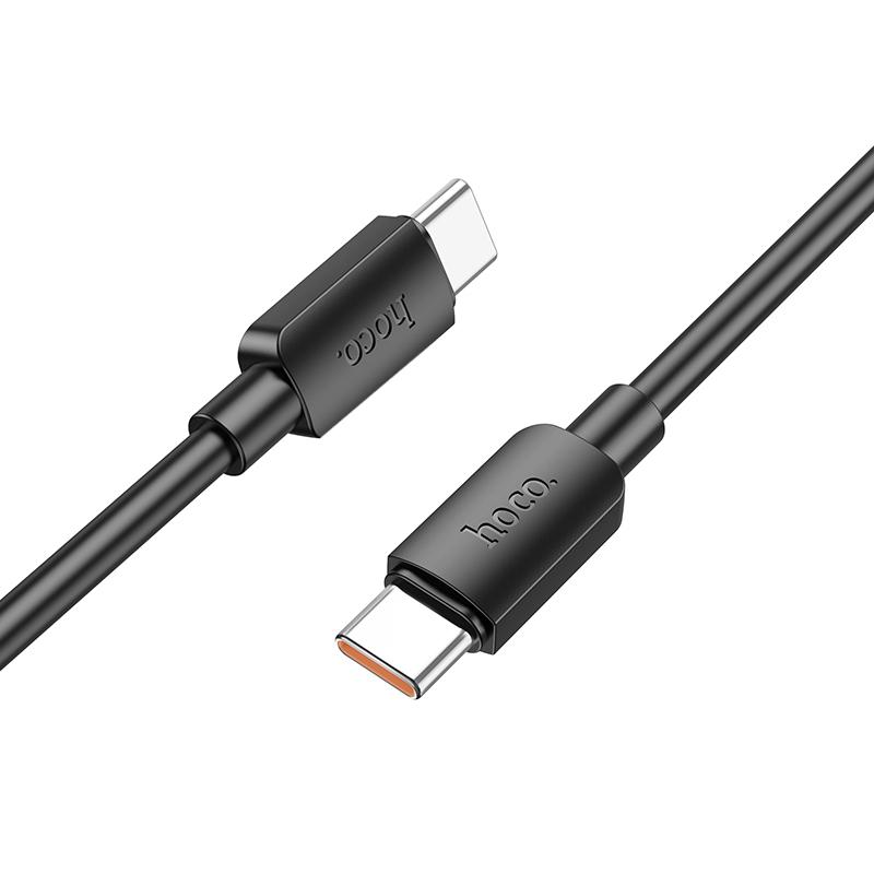 Дата кабель Hoco X96 Hyper Type-C to Type-C 100W (1m) Black - Зображення 2