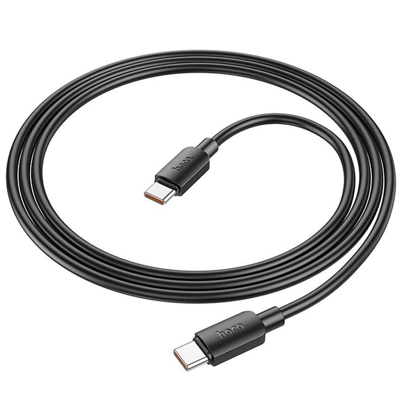 Дата кабель Hoco X96 Hyper Type-C to Type-C 100W (1m) Black - Зображення 4