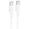 Дата кабель Hoco X96 Hyper Type-C to Type-C 100W (1m) White