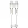 Дата кабель Baseus Cafule Metal Type-C to Type-C 100W (1m) (CATJK-C) Білий