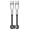 Дата кабель Baseus Cafule Metal Type-C to Type-C 100W (1m) (CATJK-C) Чорний