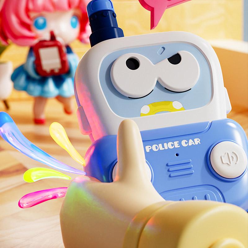 Дитяча навчальна рація ME-214 Police Car Cute Intercom (2pcs) Blue / Red - Зображення 2